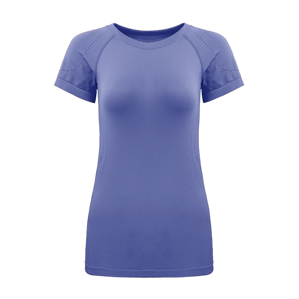 Women Fitness Sports T-shirt Tops Women Outdoor Sports Loose Short Sleeve Stitching Gym Running Female Quick Drying Breathable