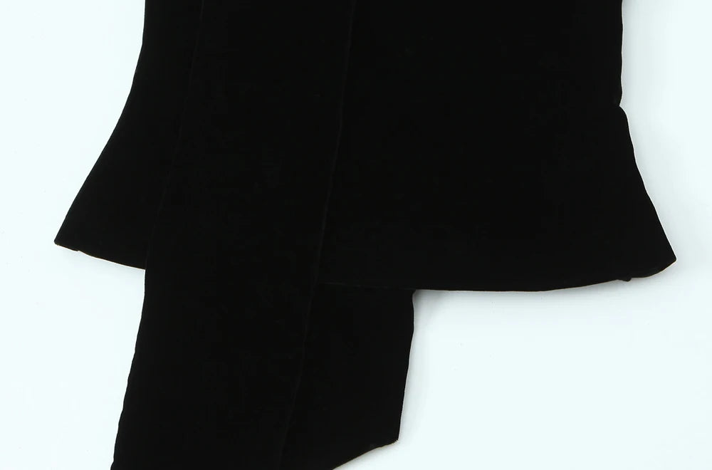 TRZA Women Sexy Fashion With Scarf Strapless Bustier Tops Straight Neck Side Zipper Female Camis Mujer