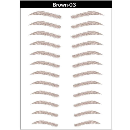 4D Hair-Like Eyebrow Stickers Waterproof Eyebrow Tattoo Water Transfer Eye Brow Enhancer Long Lasting Korean Cosmetics