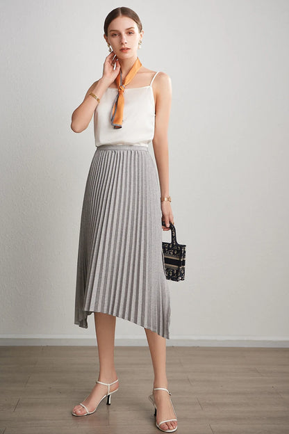 SuyaDream, Women 100%Real Silk Camisoles, 19MM, Solid Cozy Camis, 2024 Spring Summer Basic T shirts, White, Pink, Beige