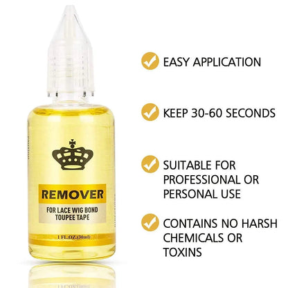 2pcs Wig Glue Strong Hold Lace Glue and Lace Glue Remover Set,Waterproof，securely，Safe Lace Front Wig Glue and Remover