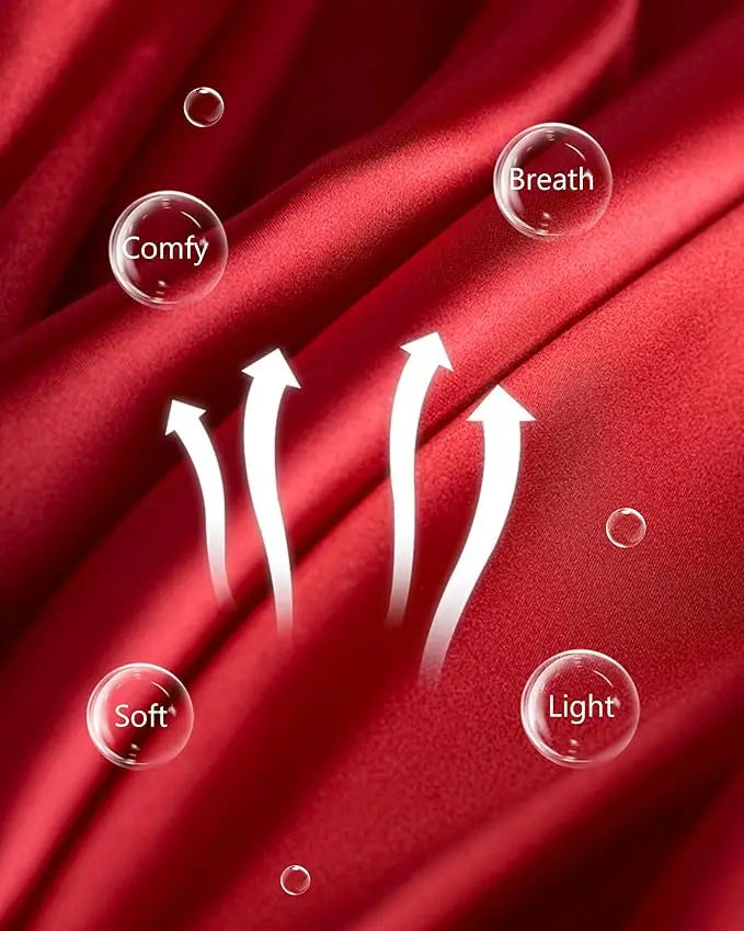 Womens Kimono Robes Dressing Gown Satin Bathrobe Nightdress Short Style Bridal Robe