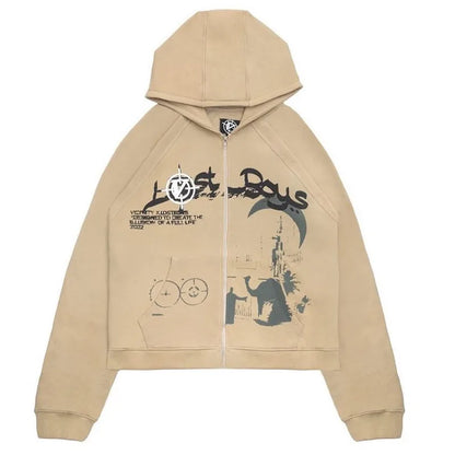 Y2K Rhinestone Cobweb Zip Up Oversized Sweatshirt 2022 Autumn Goth Hoodie Men Women Grunge Hooded Jacket Streetwear Y2K Clothing nz647