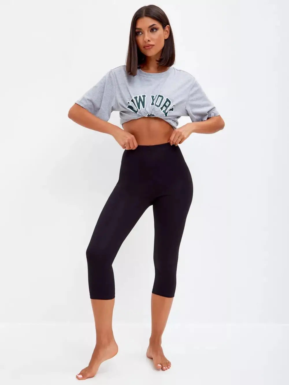 Ultra Soft Capri For S-XXXL Women Pants Fitness Sweatpants No Perspective Exercise Running Yoga Exercise Capri Tight Pants