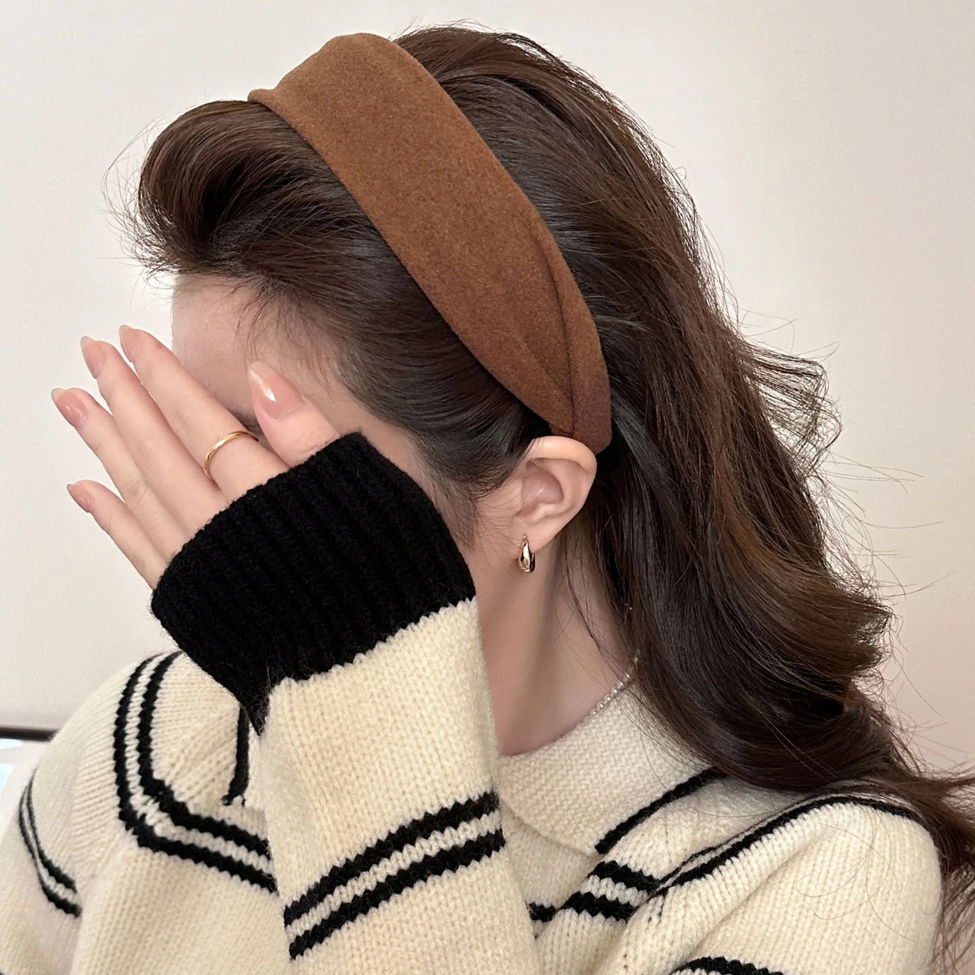 2025 Korea Fashion Elegant Wide Hairbands Headband Women Girls Gift Scrunchie Hair Head Hoop Band Accessories Headdress Headwear