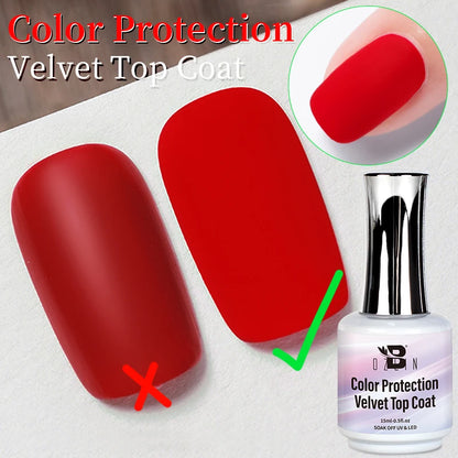 AWStorG15ml 2 IN 1 Crystal Top Coat Transparent Soak Off UV LED Nails Art Manicure Gel Nail Polish Varnishes Primer Function Gel Velvet Top Coat