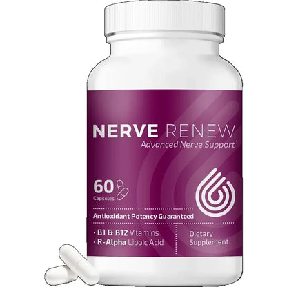 Nerve Renew Advanced Nerve Support - with R-Alpha Lipoic Acid & Vitamin B Complex - Antioxidant