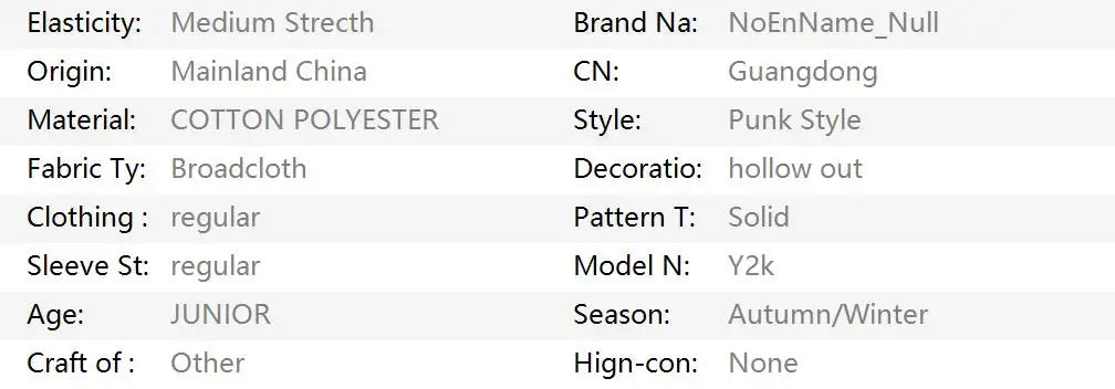 Sexy Woman Y2k Clothing Goth Cross Hollow Out Tshirt Slim Punk 2000s Hot Girl Lace Long Sleeves High Collar Harajuku Vintage Top