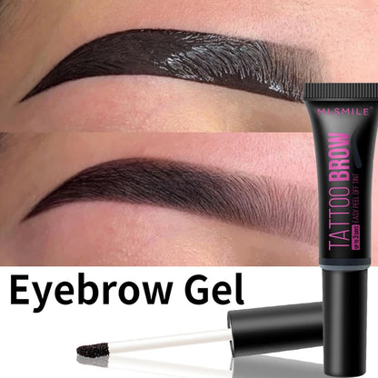 Waterproof Peel Off Eyebrow Gel Semi-Permanent Eye Brow Enhancer Tattoo Tint Long-lasting Black Brown Dye Eyebrow Cream Cosmetic