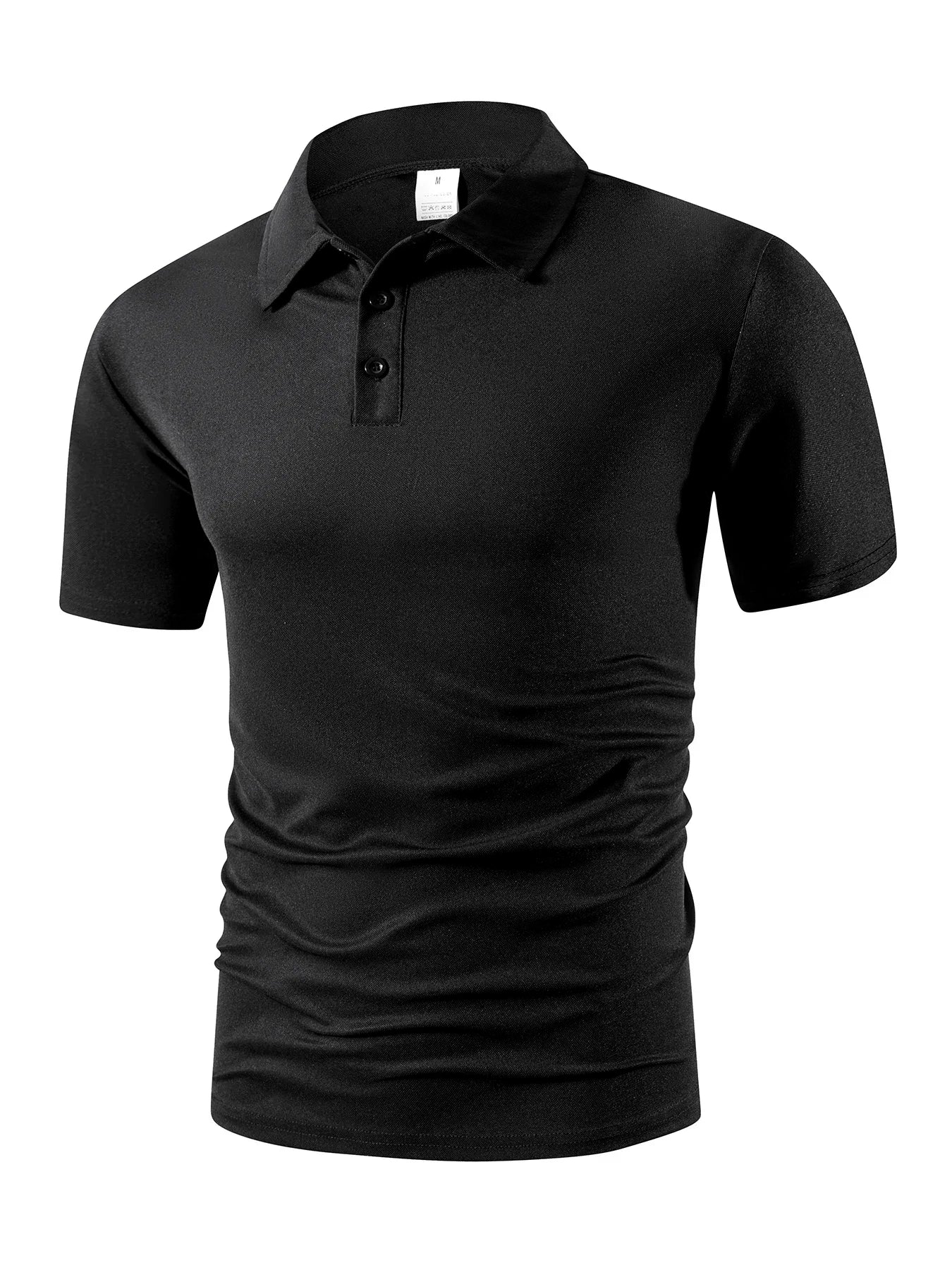 Men's Trendy Polo Shirt - Breathable Solid Color Casual Tee for Effortless Summer Style