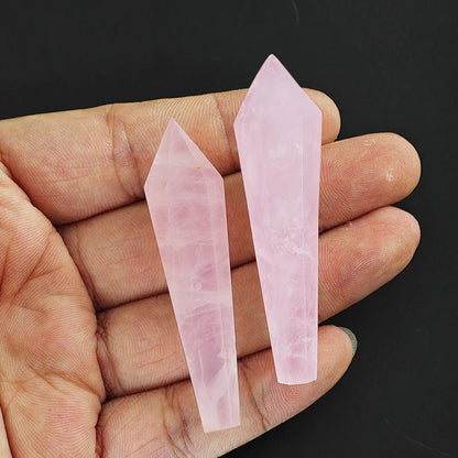 Natural Red Glue Flower Wand White Crystal Tower Home Decoration Rock Quartz Wand Single Point Polished Obelisk Healing Gift