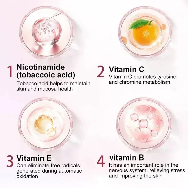 Niacinamide Whitening Capsules - with Vitamin B3, Supports Skin and Immune Health, Reduces Wrinkles and Fights Aging, Non-GMO