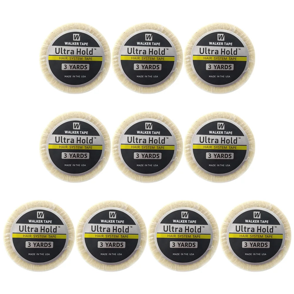 Wholesale 5/10PCS 3YARDS 0.8cm WALKERS TAPE Lace Front Hair SystemTape Extension Ultra Hold Walker Tape double wig adhesive