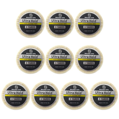 Wholesale 5/10PCS 3YARDS 0.8cm WALKERS TAPE Lace Front Hair SystemTape Extension Ultra Hold Walker Tape double wig adhesive