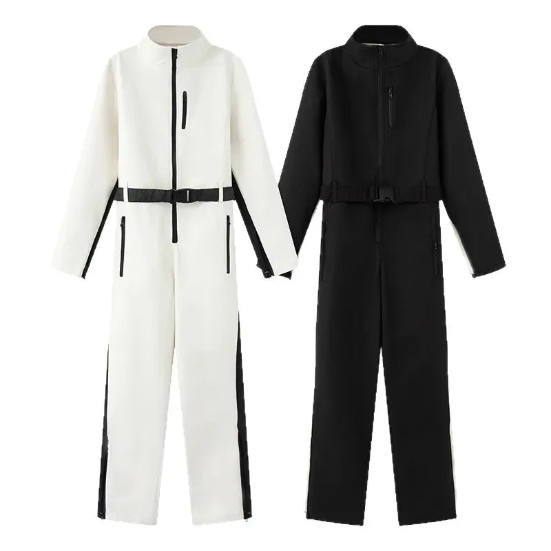 Women Waterproof Windproof Skiing Suit Fashion Female Elegant Skateboard Jumpsuit Winter Ski Jumpsuits for Women Snow Suit Badiee Stylez