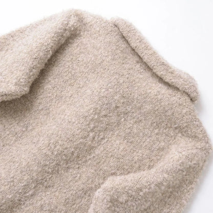 TRZA Women's Floral Button Knit Cardigan Sweater Lapel Collar Long Sleeve Chic Outerwear Fashion Top