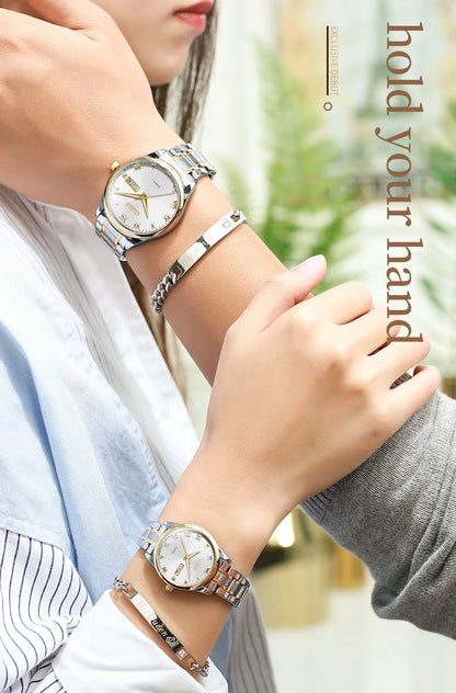 OLEVS Brand Belt Style Double Calendar Quartz Women's Watch 5582