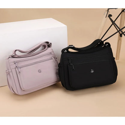 Just Hold A Lot Waterproof Nylon Shoulder Crossbody Bags for Women Messenger Travel Daily Use Bags Suitable for Mothers Shopping
