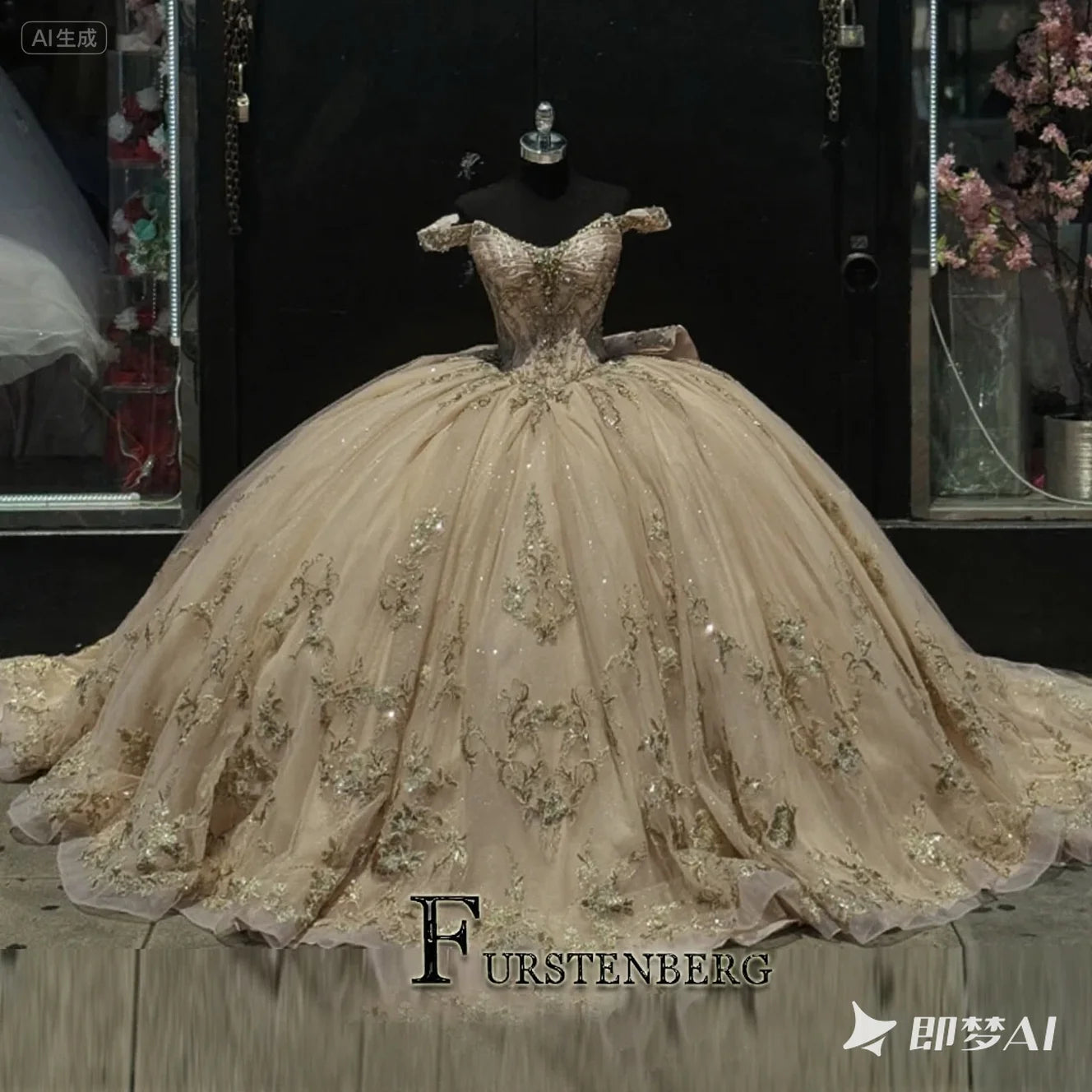 FURSTENBERG Baby Pink 15 Years Quinceneara Dress Bow Bead Cape Formal Party Dress 15 year old quinceanera dresses Customized Badiee Stylez