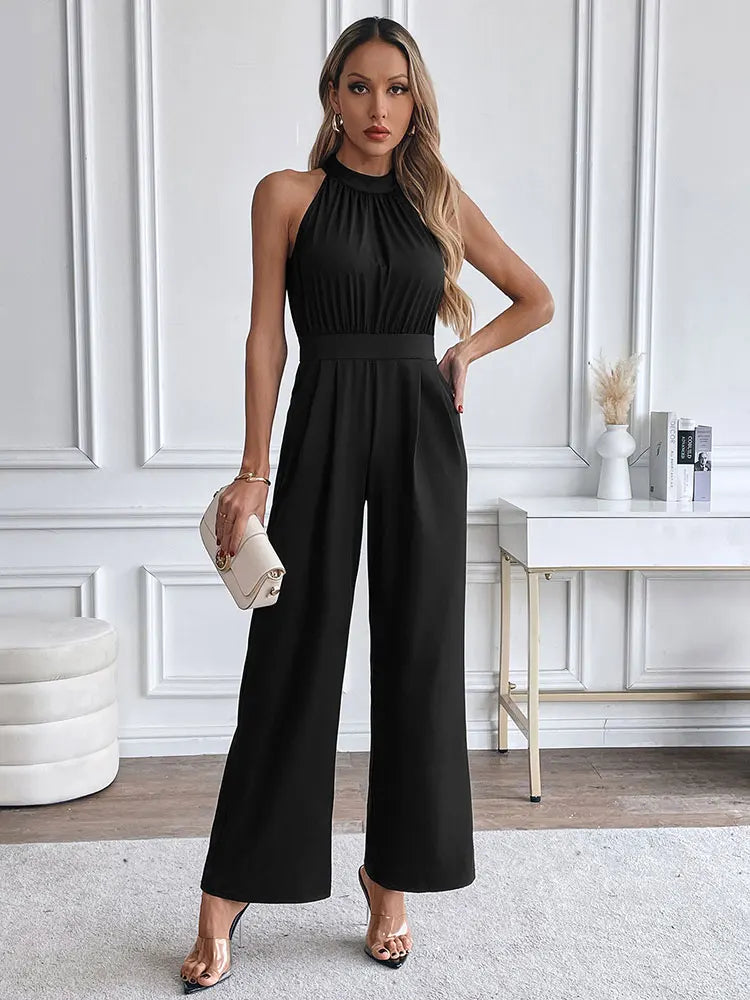 New Women's Jumpsuits Spring Streetwear Fashion Casual Slim Club Party Jumpsuits Sexy Black Sleeveless Female Elegant Clothing Badiee Stylez