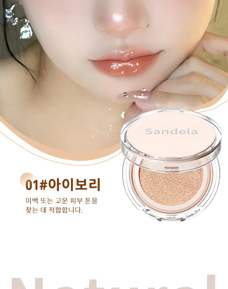SANDELA Matte Silky Moisturizing Foundation Long Lasting Air Cushion Bb & Cc Cream Cushion