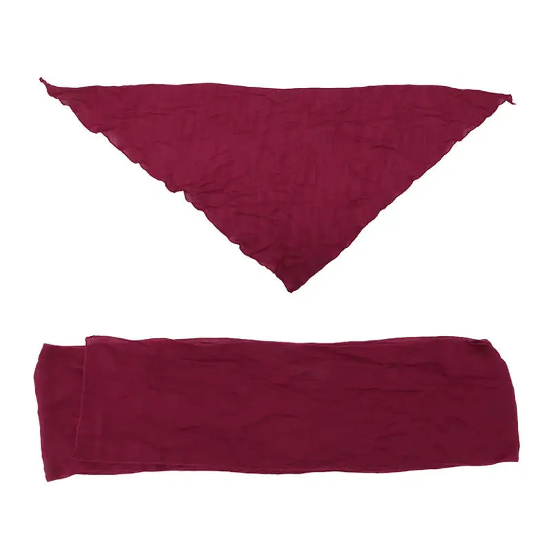 Pirate Medieval Renaissance Vintage Belt Headband Set Pirate Headscarf And Belt Set Halloween Cosplay Costume Party Props wine red