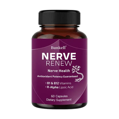 Neurological Support Capsules - Alpha Lipoic Acid Vitamins - Supports Nervous System and Joint Health, Bone Health 60 count-1 bottle