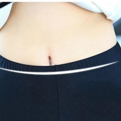 Women Shiny Black Legging Autumn Ladies Push Up Slim Leggings High Waist Stretchy Soft Large Size Women Leggings