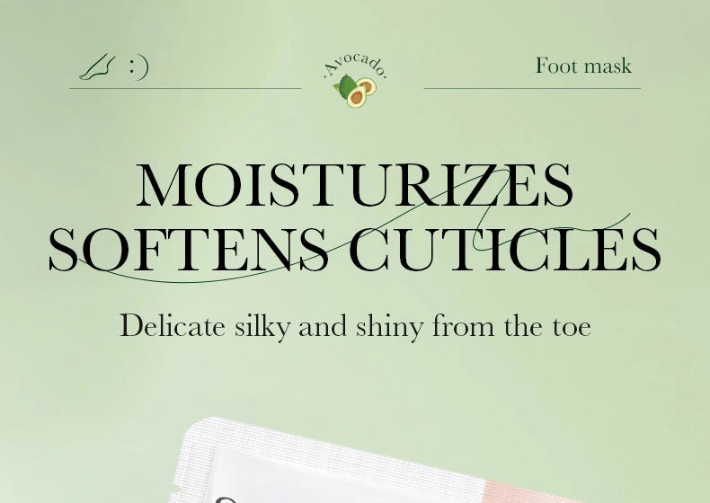 6 Pairs SADOER Fruits Foot Mask Moisturizing Foot Peeling Mask Exfoliating For Feet Spa Pedicure Exfoliant Feet Skin Care