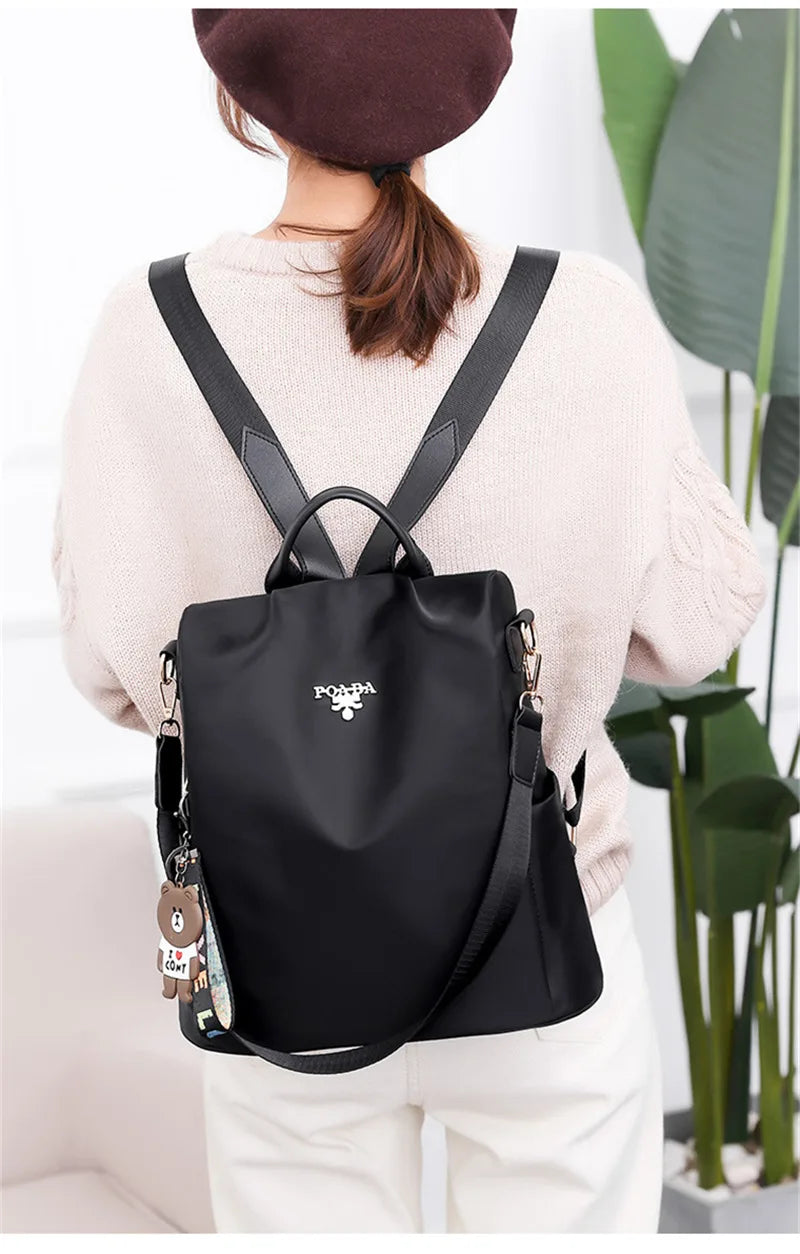 Fashion Backpack Women Oxford Cloth Shoulder Bag 2024 School Bags For Teenage Girls Light Ladies Travel Bagpack Mochila Feminina
