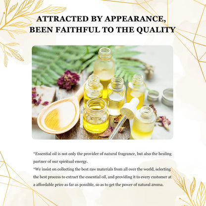EUQEE 10ml Natural Plant Essential Oil with Dropper For Diffuser Humidifier Lavender Jasmine Eucalyptus Vanilla Essential Oils - Badiee Stylez