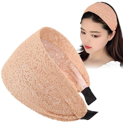 Women's Wide Brim Hair Band Black Hair Band Face Wash Hair Fixer Non-Slip Hairpin Резинки Для Волос Headbands for Women Orange