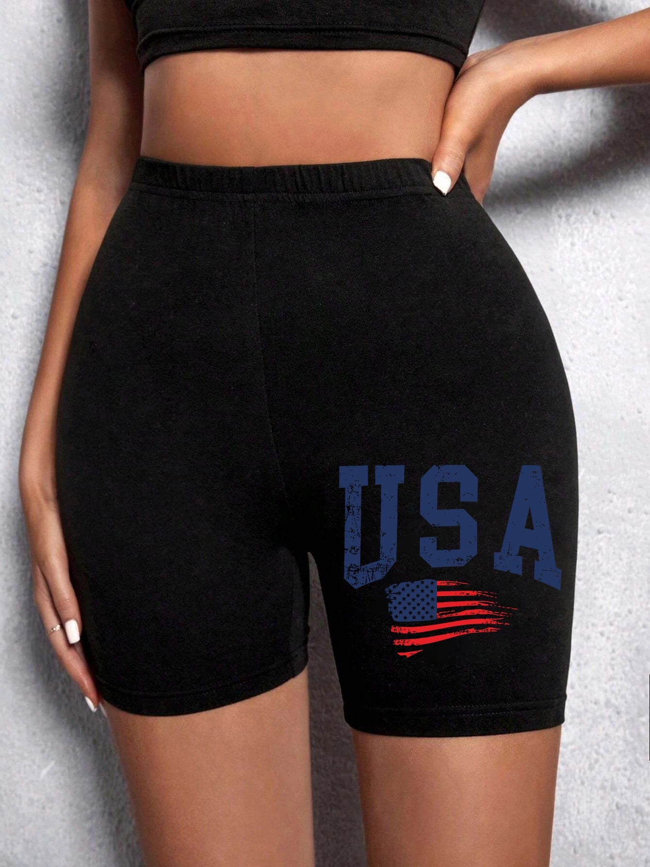 Summer Womens Sports Shorts New York The Emipure City Letter Printing Fitness Short Pantsstretch Thin Soft Female Sport Swear Black 7