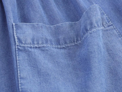 HH Women Solid Pant Sets Short Sleeves Bow Single-breasted Turn-Down Collar Shirts+Autumn Elastic Waist Pockets Wide Leg Pants Badiee Stylez