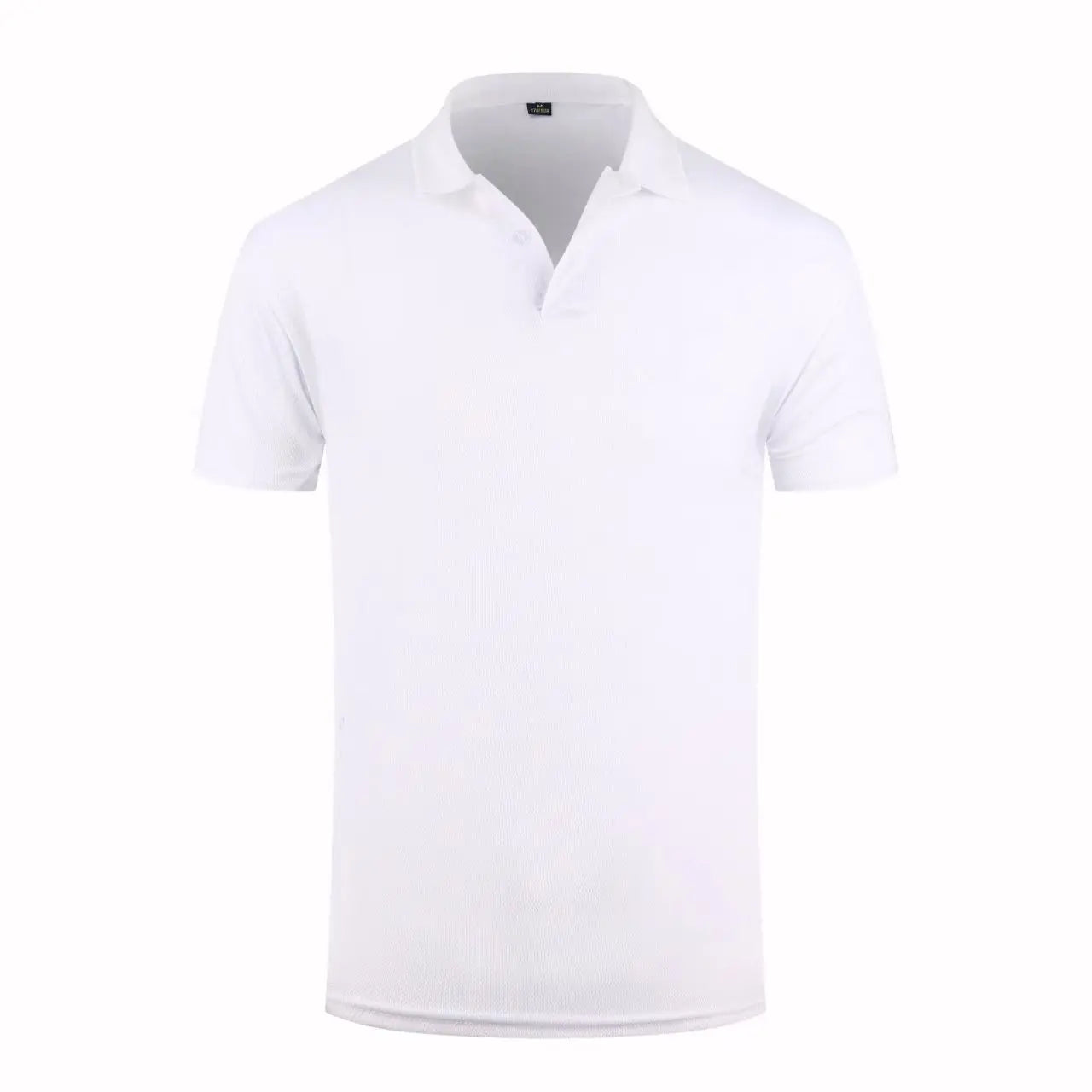 Men’s High-Quality White Golf Polo Shirt - Casual Short Sleeve Summer Style