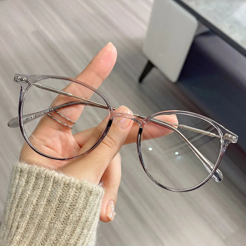 Men And Women Round Anti Blue Glasses Computer Frame Optical Lenses New Arrival 2023 Badiee Stylez