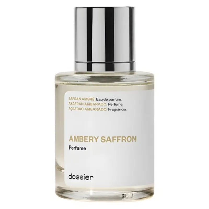 50ML Dossier Ambery Saffron Ambery Vanilla Floral Marshmallow Gourmand White Flowe Arabian Women's Perfume Birthday Present Badiee Stylez