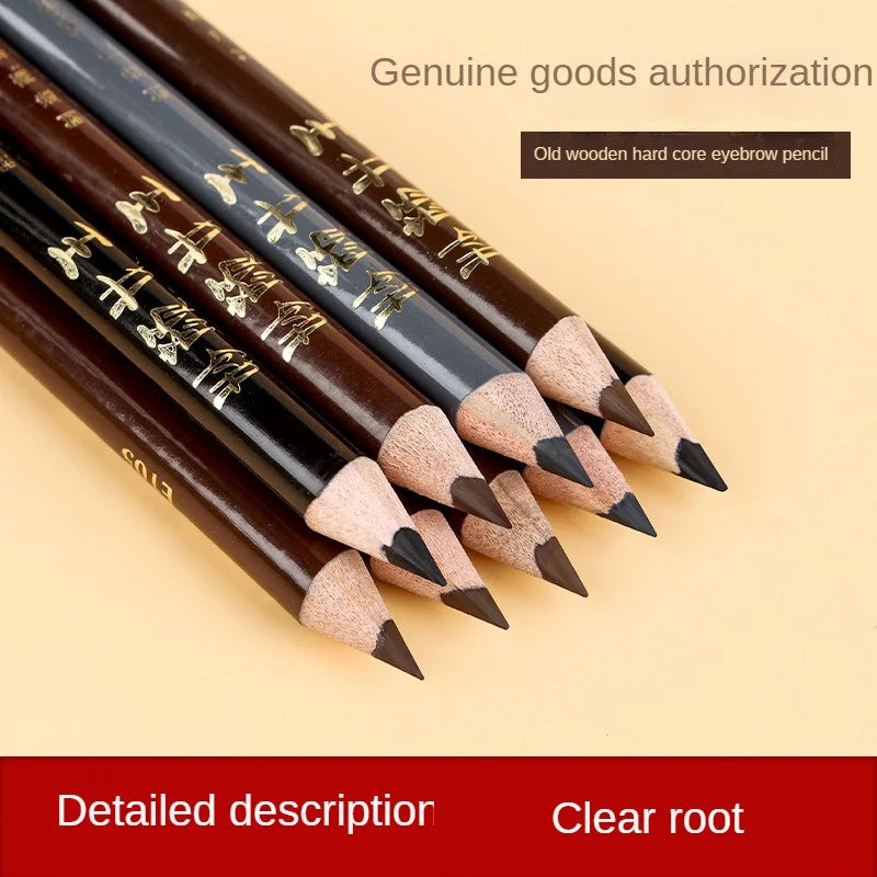 Pencil-shaped Wooden Eyebrow Pencil Waterproof Sweat-proof Eyebrow Pen Smooth Eyebrow Pencil Lasting Not Easy To Faint Cosmetics