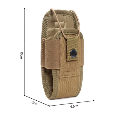 1pc Tactical Radio Walkie Talkie Pouch Magazine Waist Bag Holder Pack Airsoft Hunting Camping Interphone Holster Bag