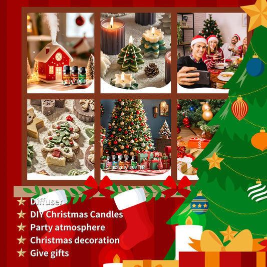 Christmas Essential oils Pine Cones Essential Oil Facial Care Skincare Hand Care Christmas Candle Diffuser Christmas Gifts 10ml