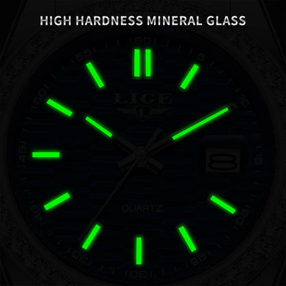 Relogio LIGE Women's Watch Luxury Fashion Quartz Ladies clock Stainless Steel Waterproof Calendar Watch for Women montre femme