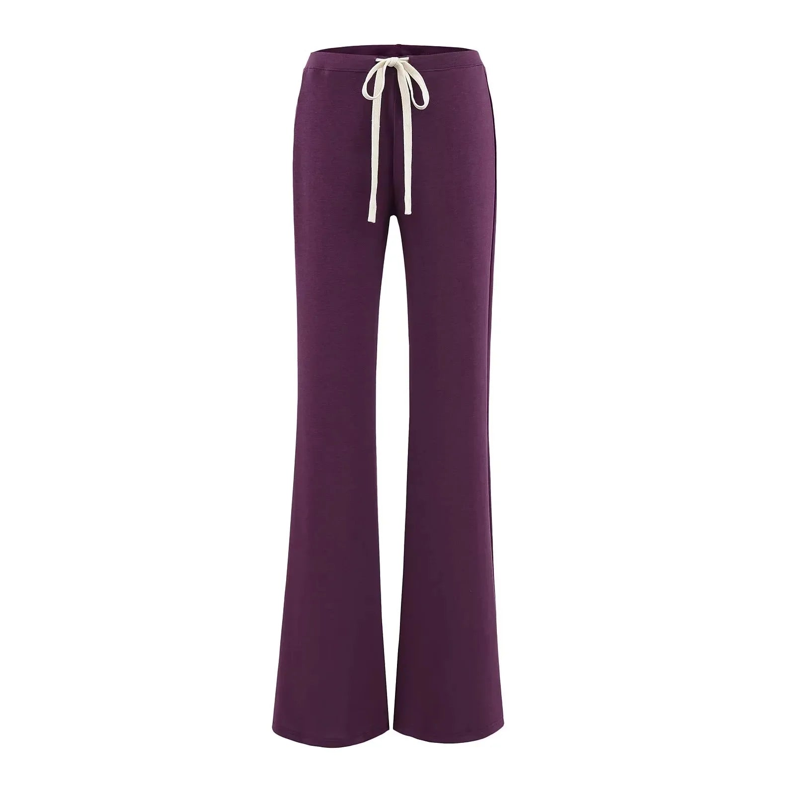 High waisted wide leg micro flared pants spring new style with a drooping feel, home stretch casual pants pantalones mujer