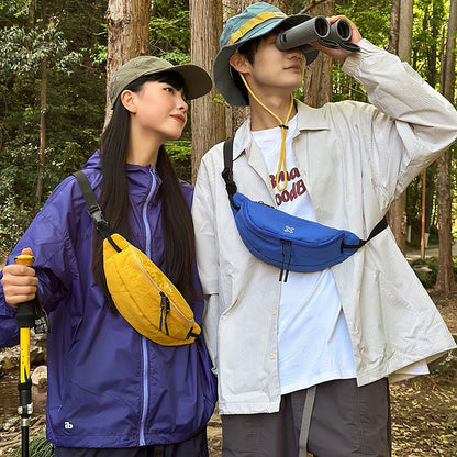 Casual Waterproof Chest Bags Large Capacity Crossbody Bags Korean Fashion Waist Bag Fanny Pack for Women Men's Travel Bag Banana
