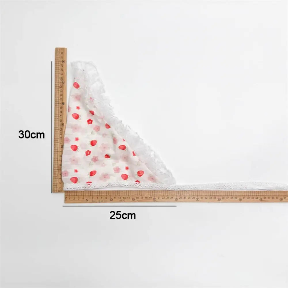 French Pastoral Style Triangle Triangle Headband Fiber Handmade Flower Headscarf Flower Lace Turban Hair Accessories Beach