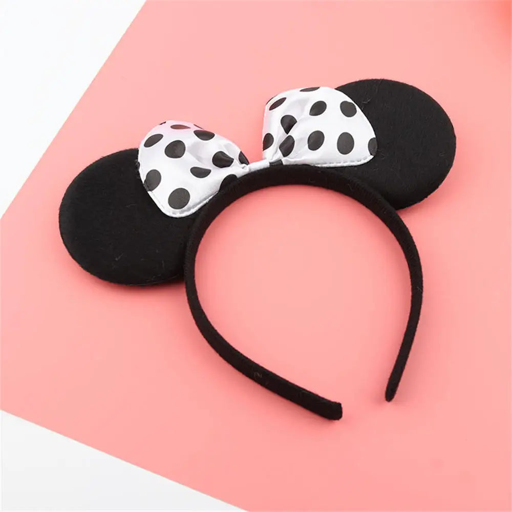 Knot Accessories Minnie Hairbands Favors Mom Lovely Ears Kids Mickey Headbands Hair Boys Party Sequin Baby Birthday Bows Girls