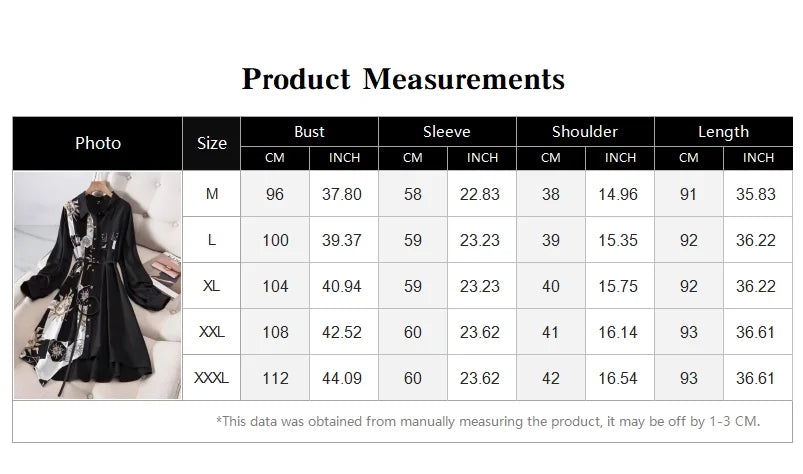 Print Vintage A-Line With Belt Loose Polo Neck Women's Dress Single-Breasted Knee Length Dresses For Women Clothing 2024 Fashion