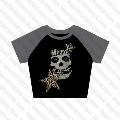 Woman Clothing Gothic Dress Harajuku Party Dresses Graphic Rock Y2k Clothes Black Mini Dress Punk Goth Emo Short Women's Summer Black6