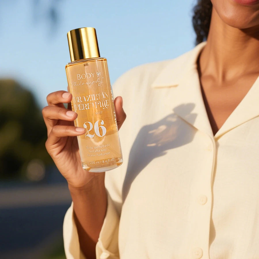 Women's Brazilian Perfume, 250ml Body & Hair Mist, Vanilla Uplifting Fragrance, Long Lasting Floral Fruity Gourmand Scent Spray - Badiee Stylez