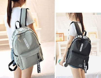 Fashion trend backpack backpack for men and women junior high school high school student bag large capacity korean version of th
