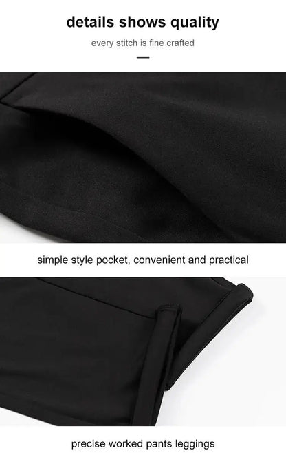 Men's ice silk suit pants Elastic mid-waist baggy trousers Straight business trousers